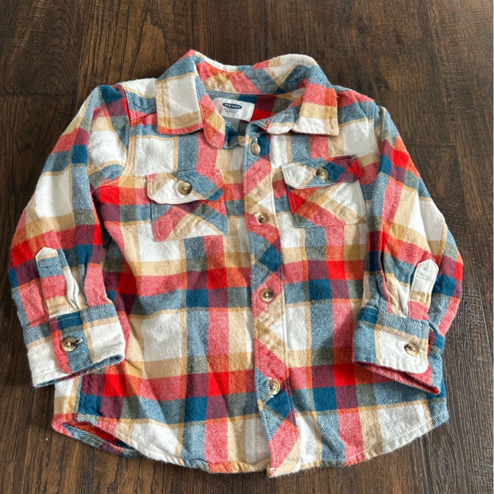 Plaid Kids Shirt - Multicolor
